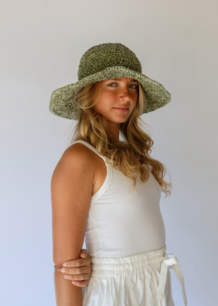 Polly Short Brim Hat / Aloe