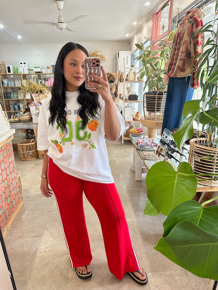 Orange County Oversize Tee White