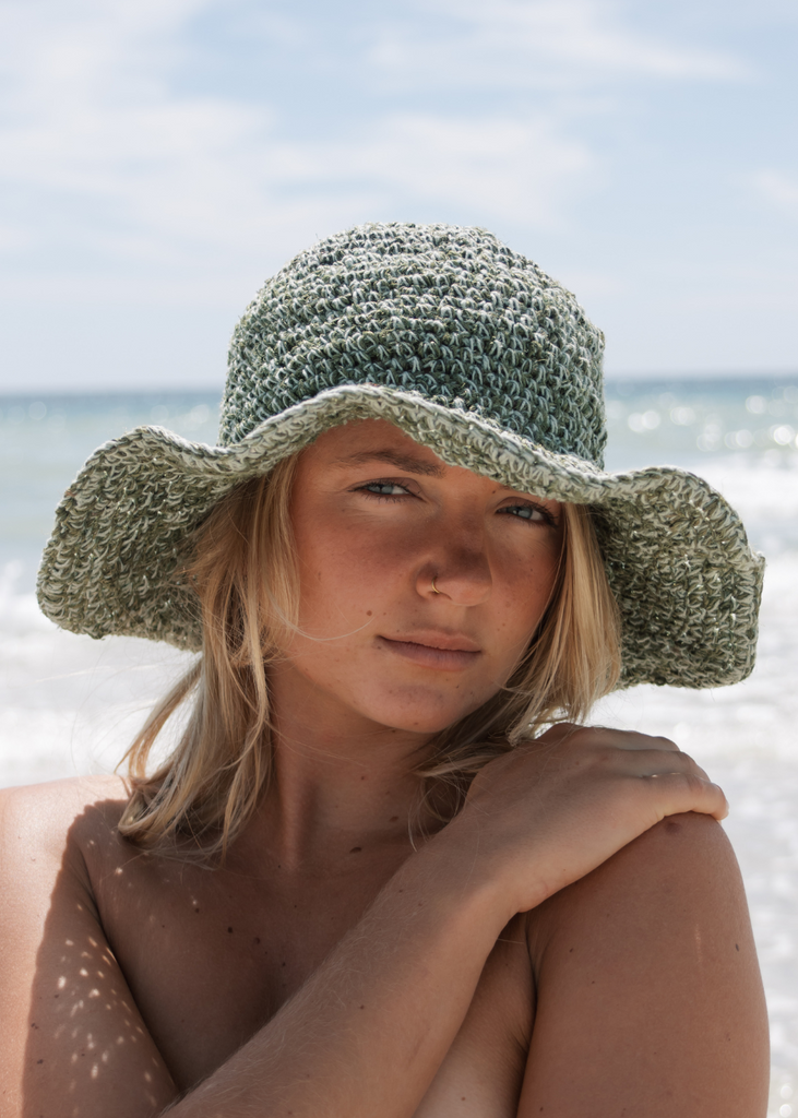 Polly Short Brim Hat / Aloe