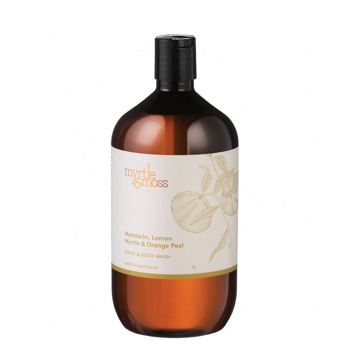 Mandarin hand and body wash refill, myrtle and moss