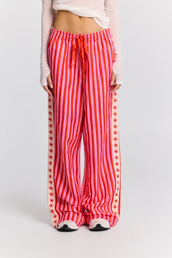 Cherry Ripe Linen Pant