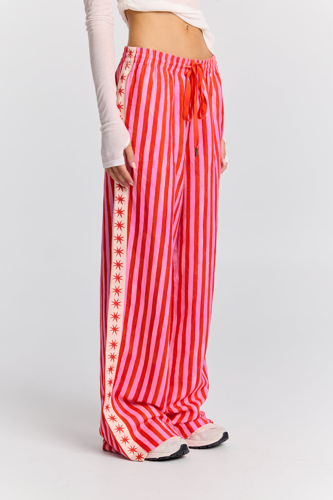 Cherry Ripe Linen Pant