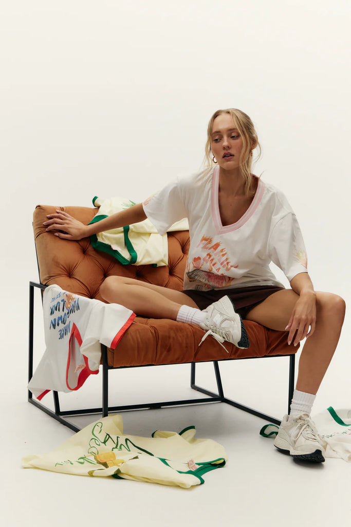 Flamin Galah V Neck Tee