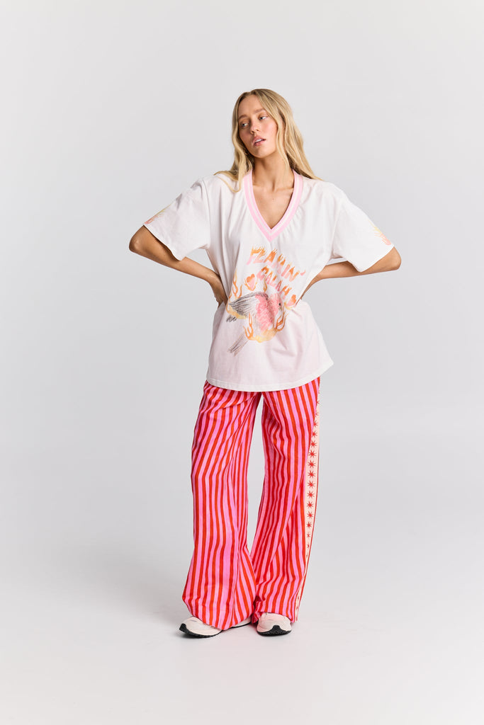 Cherry Ripe Linen Pant