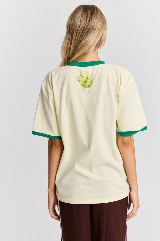 Pickle Ball V Neck Tee