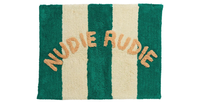 DIDCOT NUDIE BATH MAT - TEAL, sage and Clare, Mika and max
