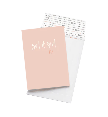 Get It Girl Greeting Card