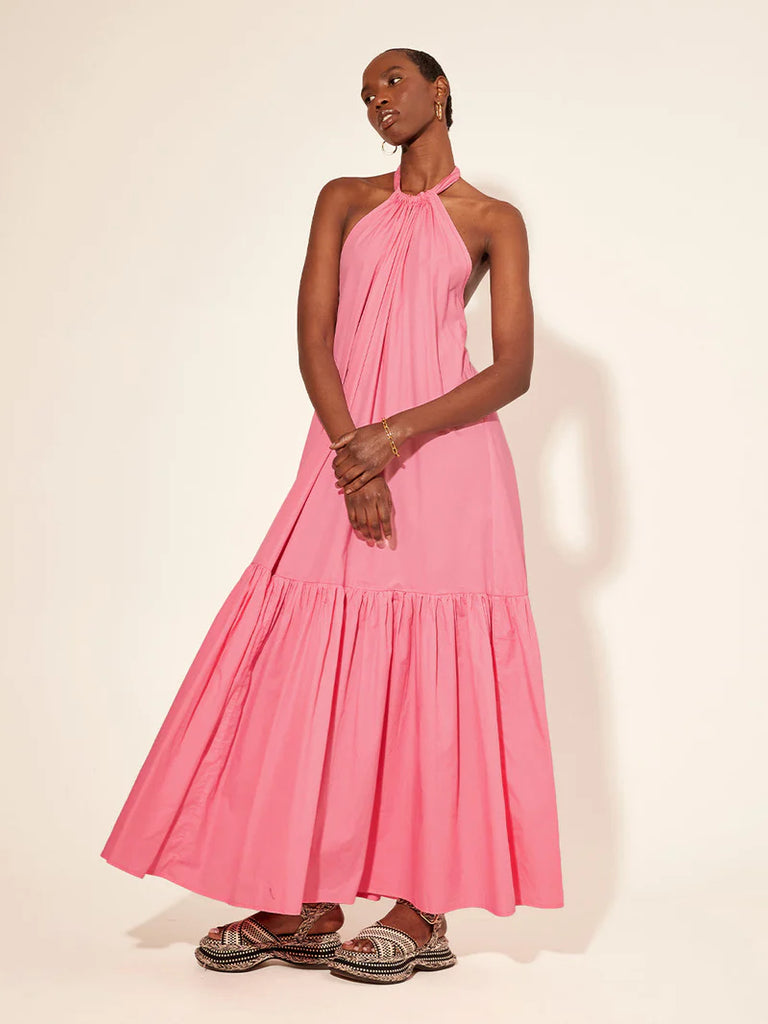 Dua Halter Maxi Dress - Pink