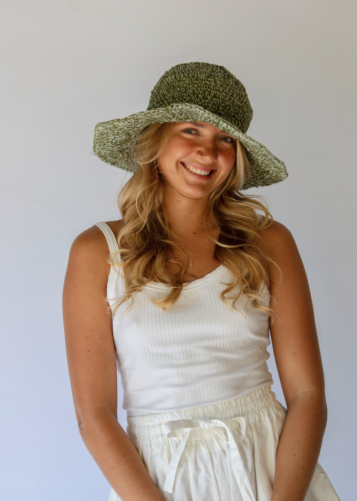 Polly Short Brim Hat / Aloe