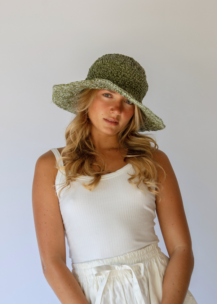 Polly Short Brim Hat / Aloe
