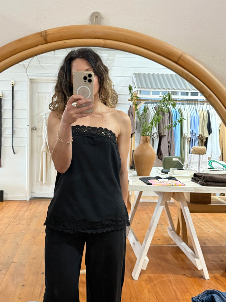 Tube Top / Pant Set Black
