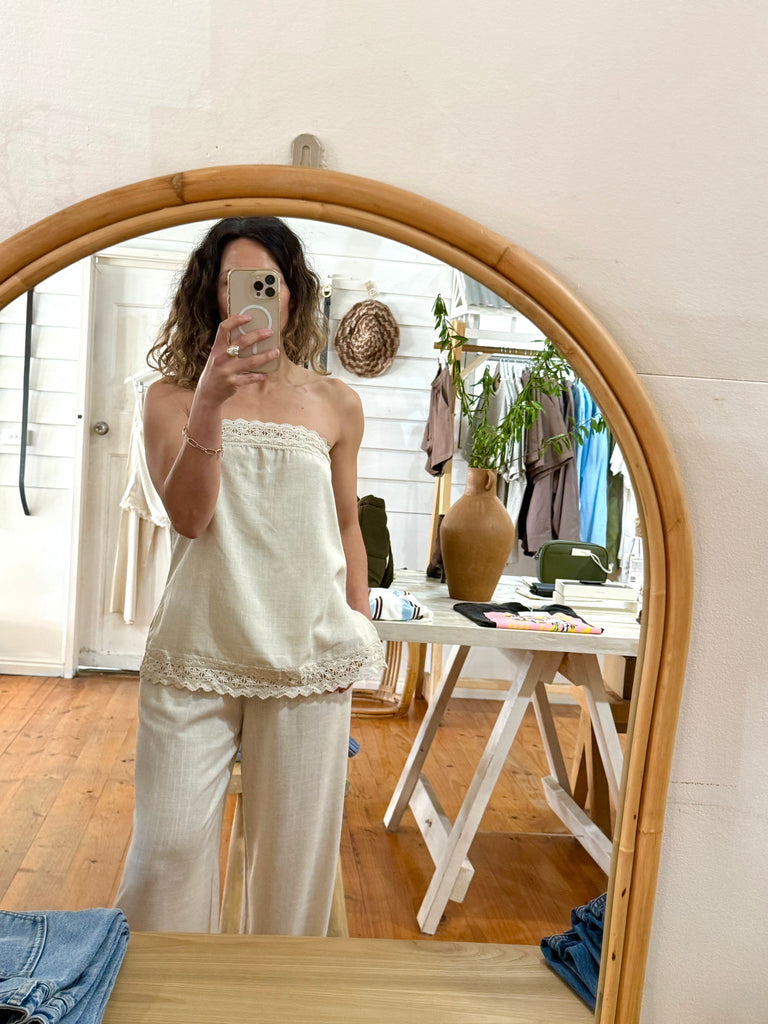 Tube Top / Pant Set Oatmeal