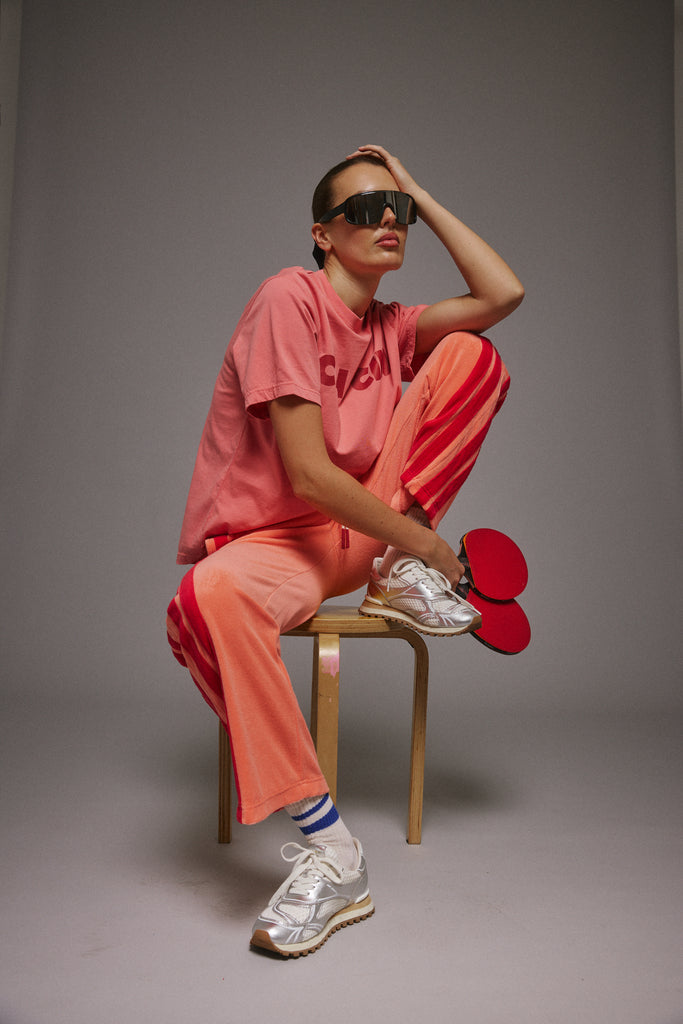 Corfu Terry Pant Bougainvillea Pink