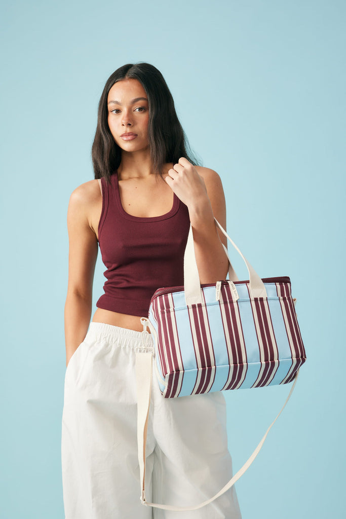 Midi cool base - Mulberry stripe
