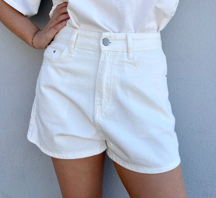 Danica Denim Short - Vintage  White