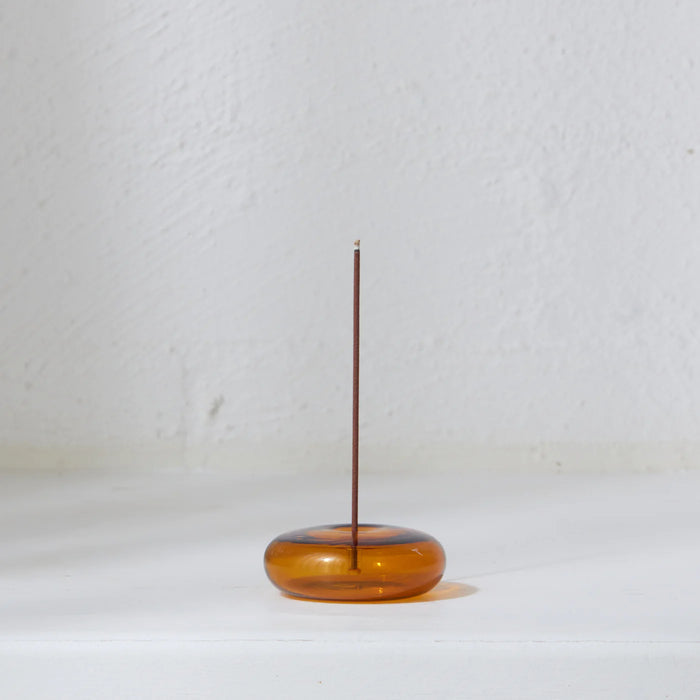 Glass Vessel Incense Holder - Ambers