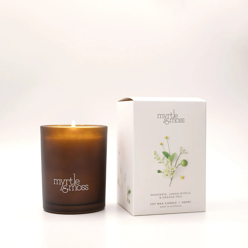 MANDARIN, LEMON MYRTLE & ORANGE PEEL CANDLE - 50 hours