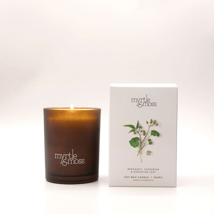 BERGAMOT, TANGERINE & GERANIUM LEAF CANDLE