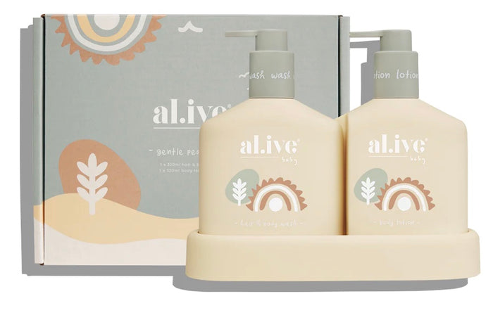 BABY DUO (HAIR/BODY WASH & LOTION + TRAY - GENTLE PEAR)