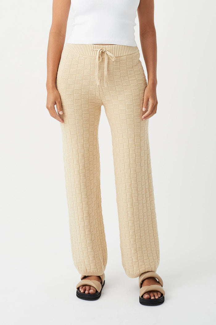 Sierra Organic Knit Pant - Oat, Mika and max, arcaa movement 