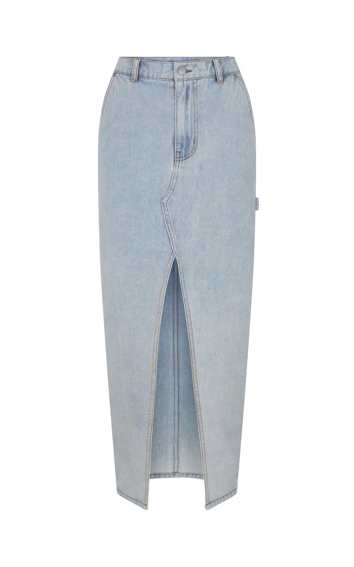 GOOD DAYS DENIM SKIRT WASHED BLUE