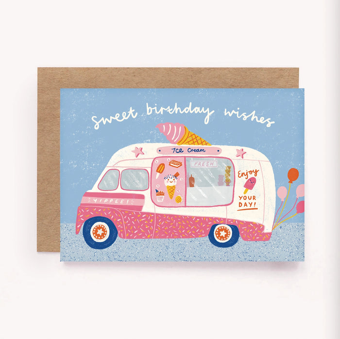 Ice Cream Van Birthday Card