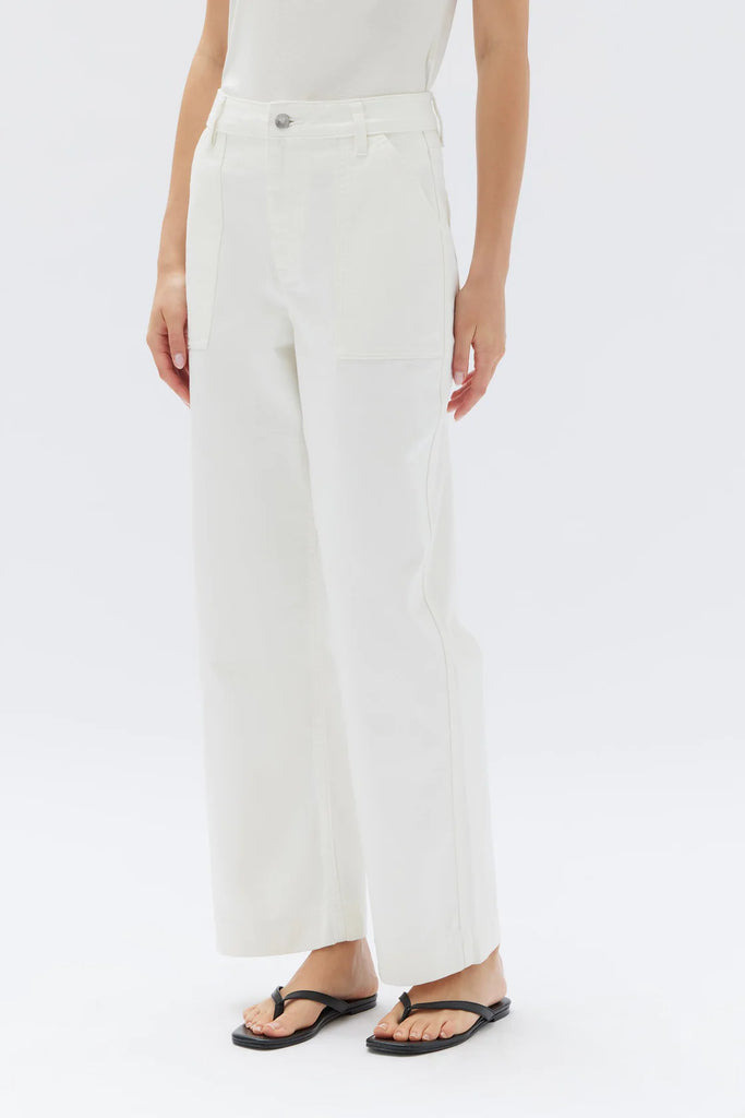 Womens Carpenter Pant Antique White