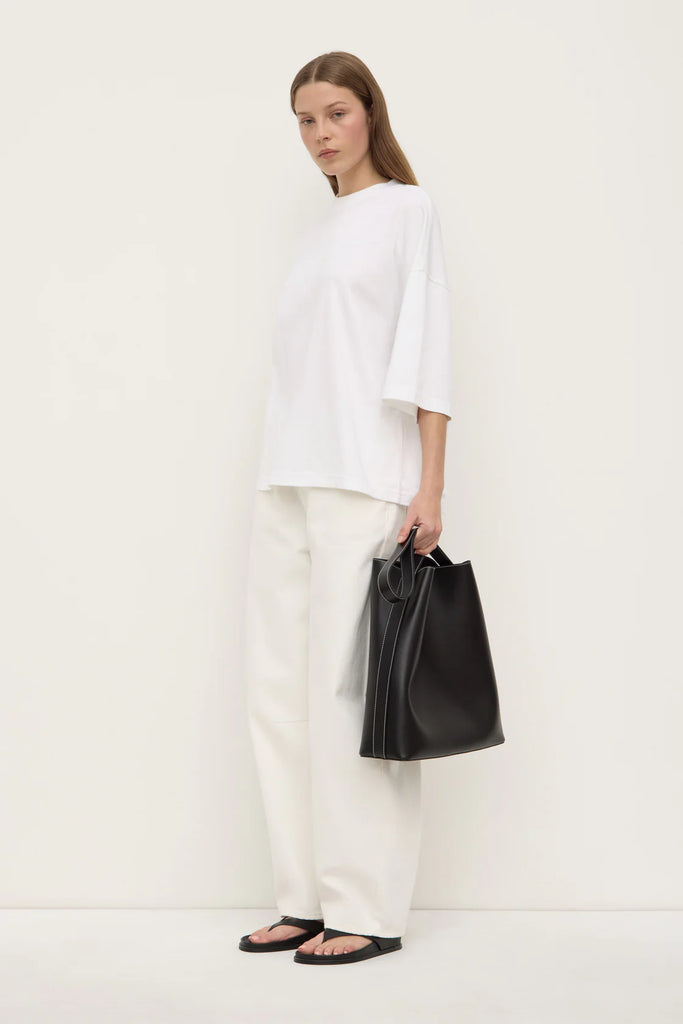 Max Cotton Oversized Tee White