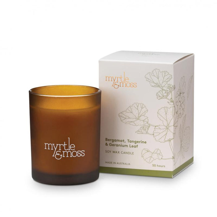 BERGAMOT RIND, TANGERINE & GERANIUM LEAF CANDLE