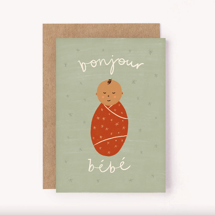 Bonjour Bebe Card