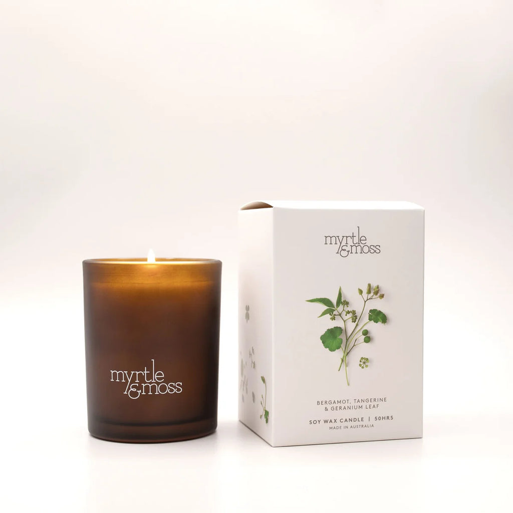 BERGAMOT, TANGERINE & GERANIUM LEAF CANDLE