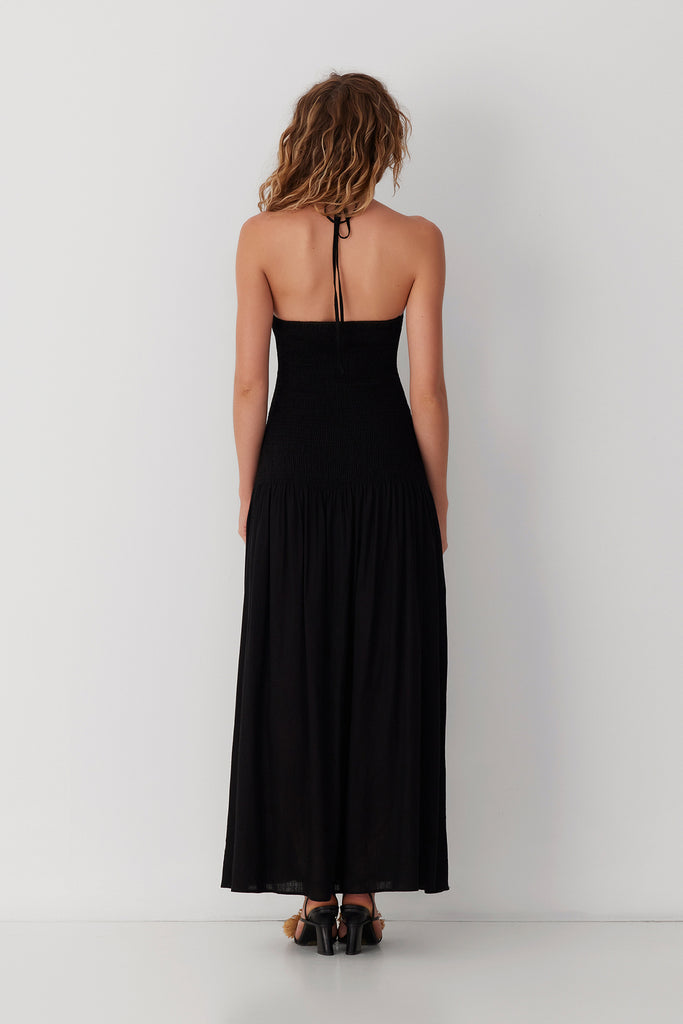 Siesta Maxi Dress Noir