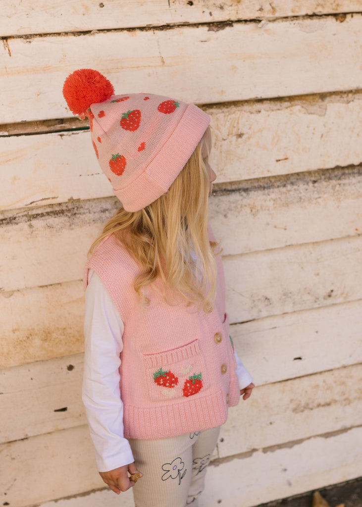 Strawberry Fields Merino Beanie
