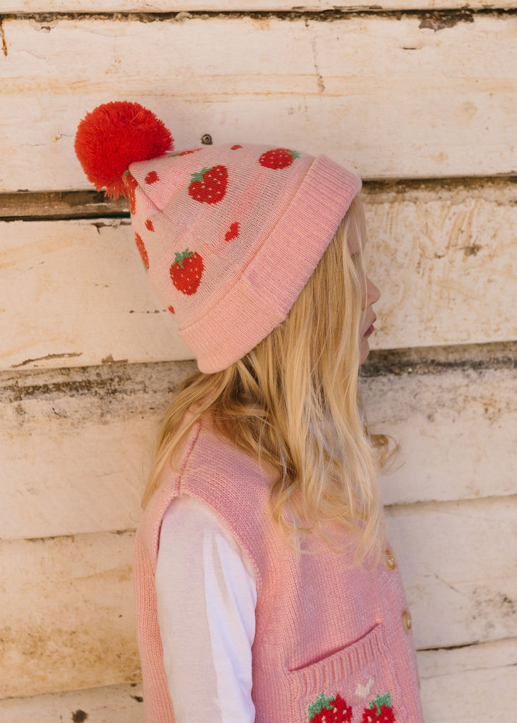 Strawberry Fields Merino Beanie