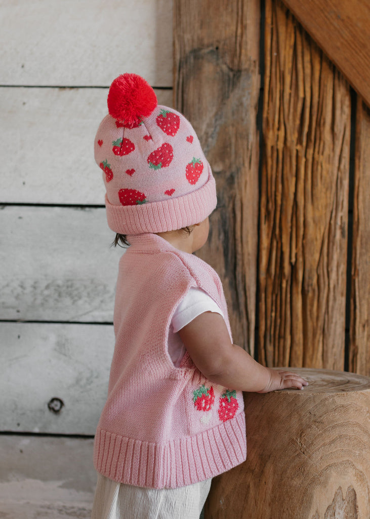 Strawberry Fields Merino Beanie
