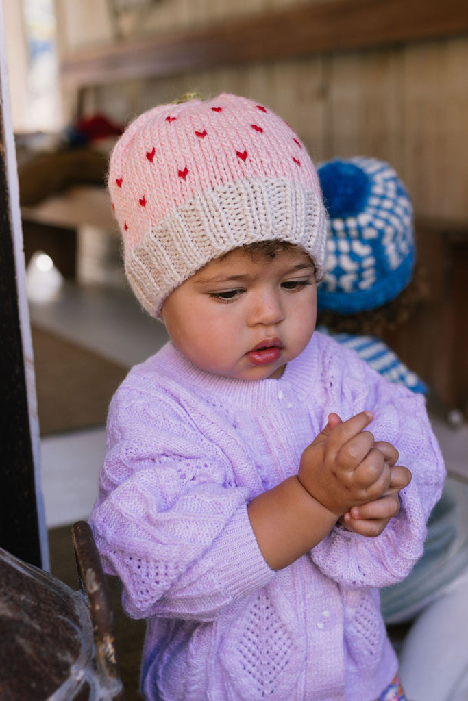 Cherry Beanie Pink