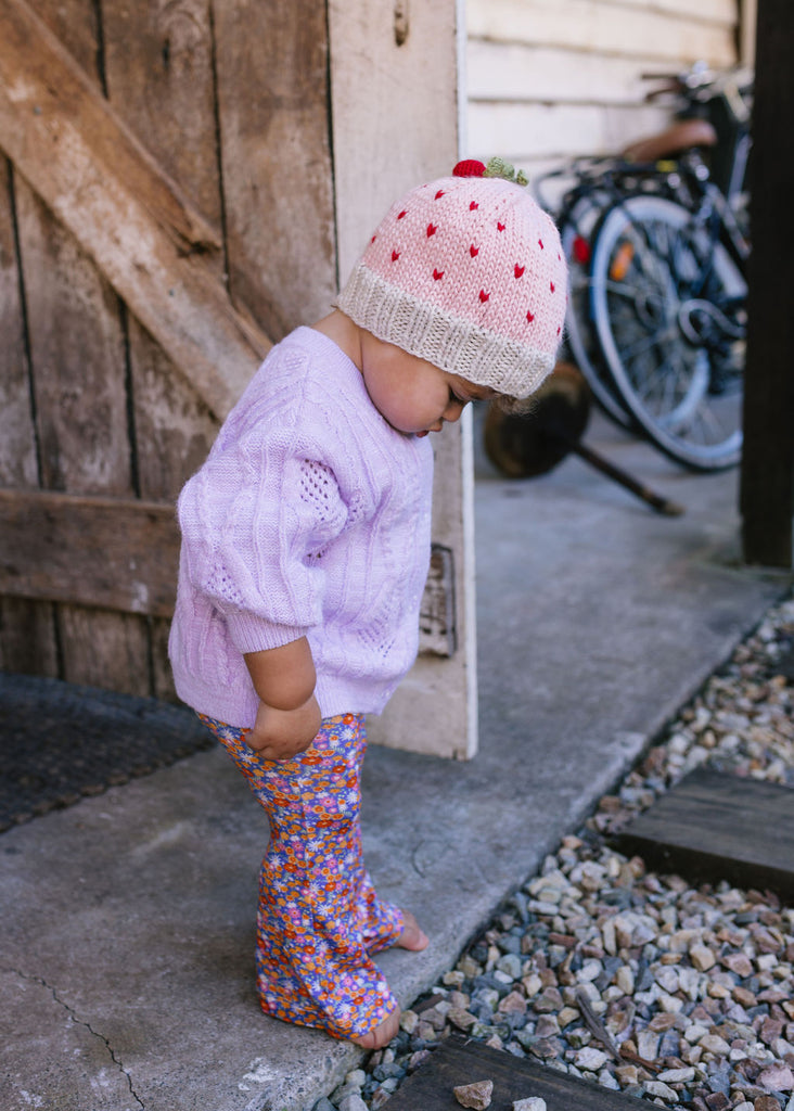 Cherry Beanie Pink
