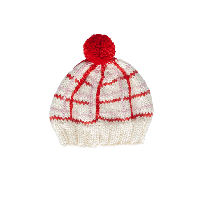 Crossroads Beanie Pink and Red