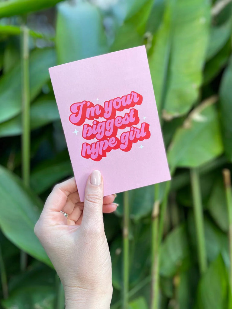 HYPE GIRL - PINK JUST BECAUSE GREETING CARD