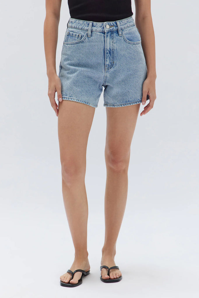 Vintage Denim Short Light Stone