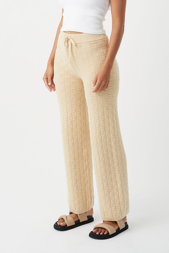 Sierra Organic Knit Pant - Oat