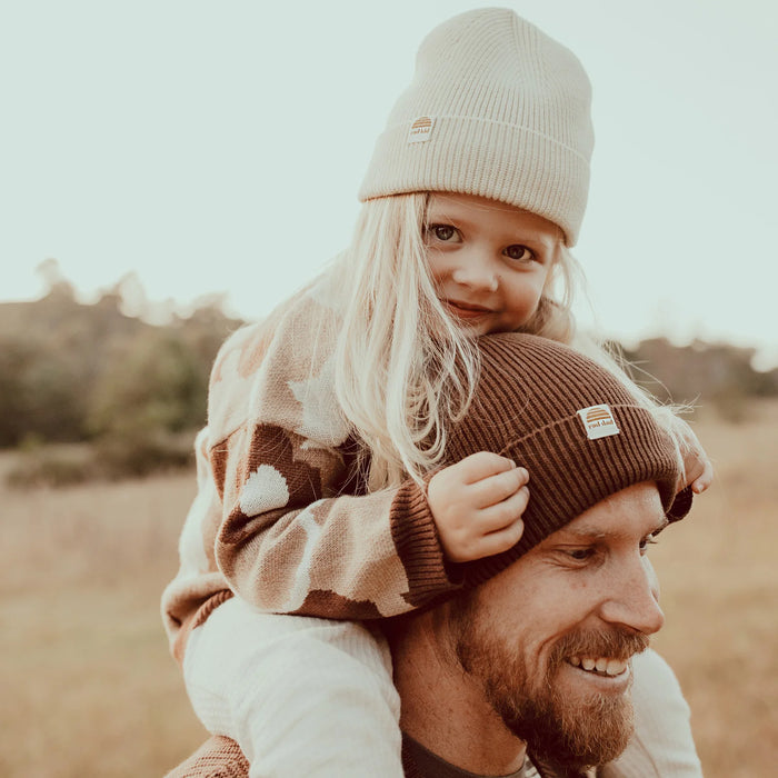 RAD KID ORGANIC KNIT BEANIE - ECru