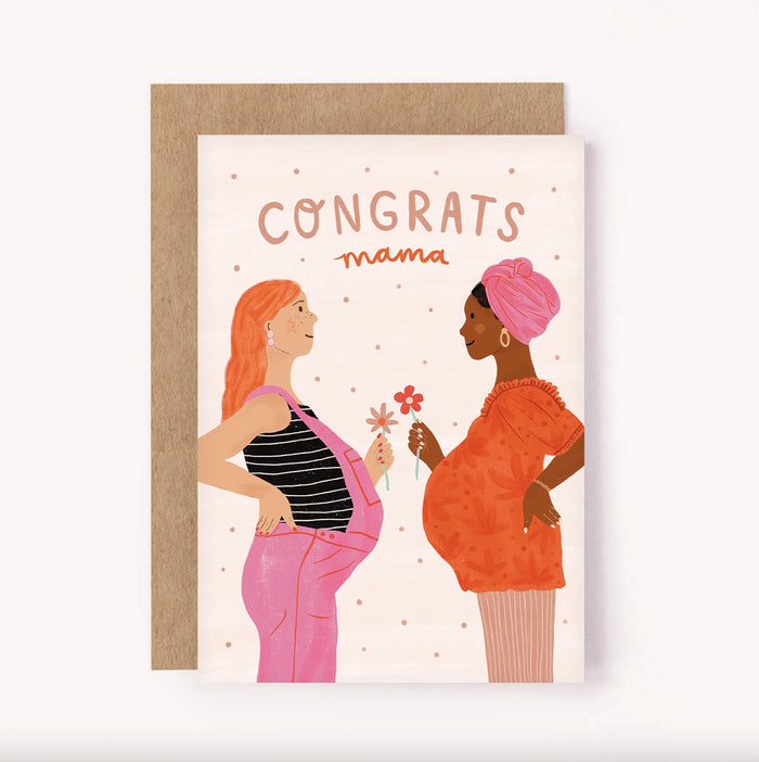 Congrats Mama Card, Lauren sissons, Mika and max