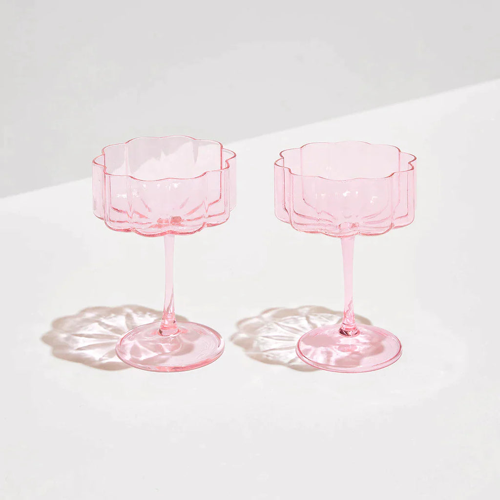 TWO WAVE COUPE SET - PINK