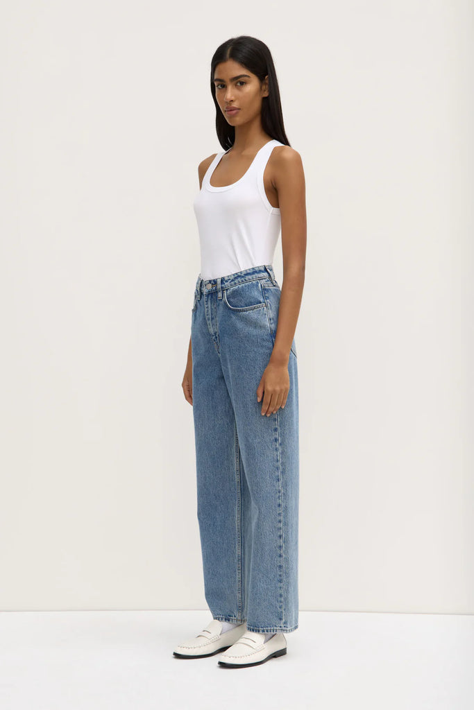 Robyn Scoop Neck Tank White