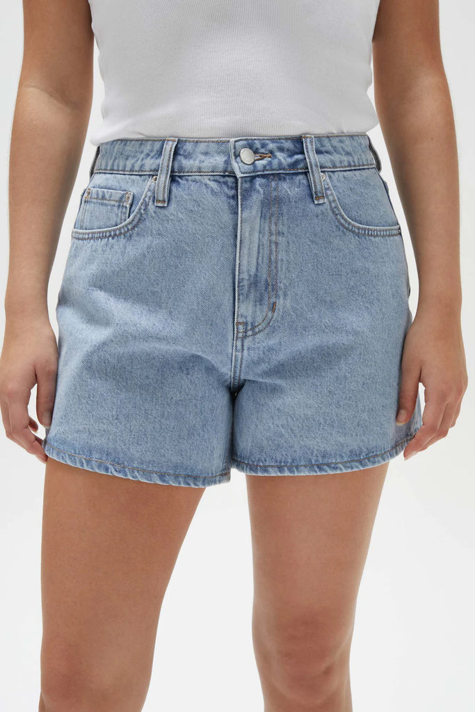 Vintage Denim Short Light Stone