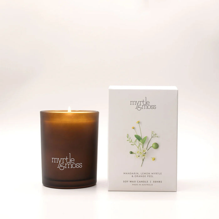 MANDARIN, LEMON MYRTLE & ORANGE PEEL CANDLE - 50 hours