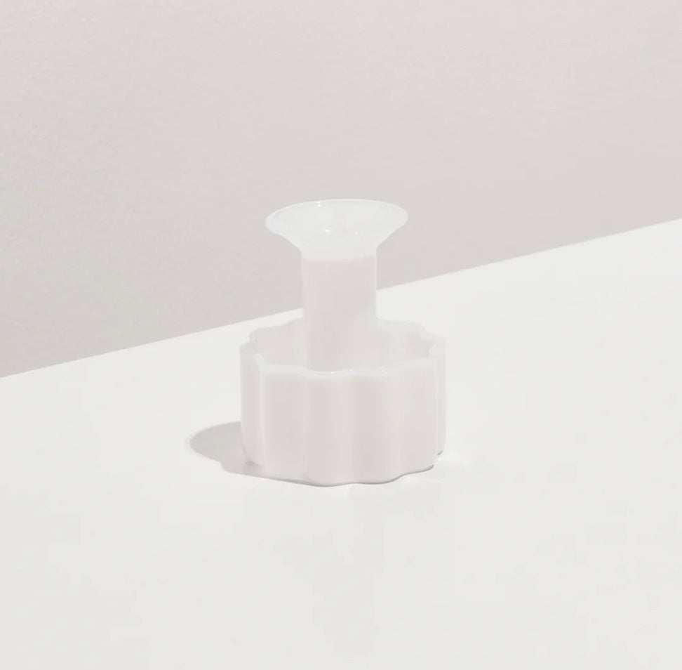 WAVE CANDLE HOLDER - WHITE