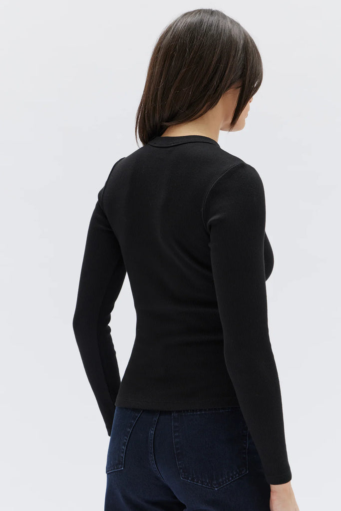 Miana Organic Long Sleeve Tee - Black