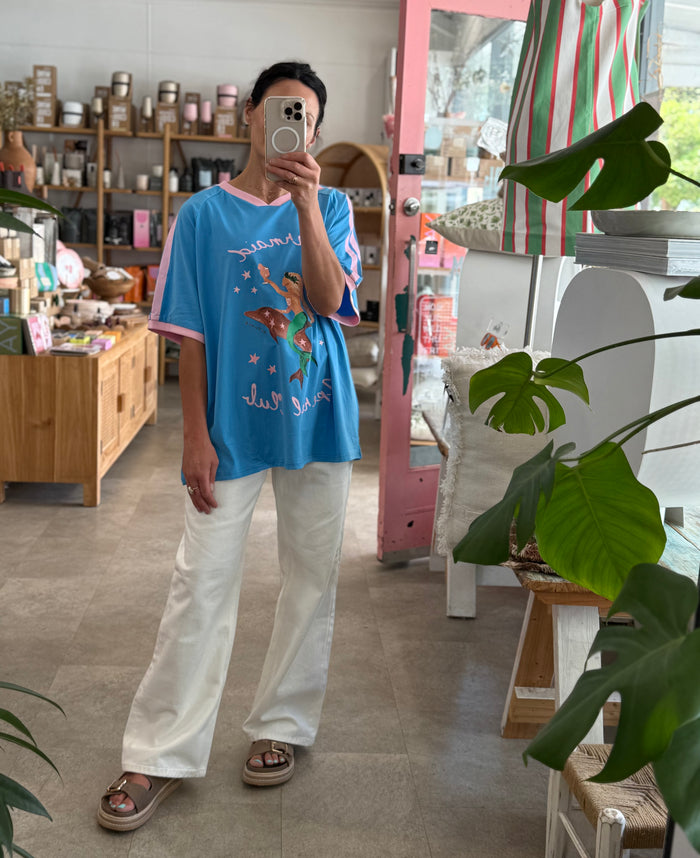 Blue Mermaid Aperol Club T Shirt - Mika and Max